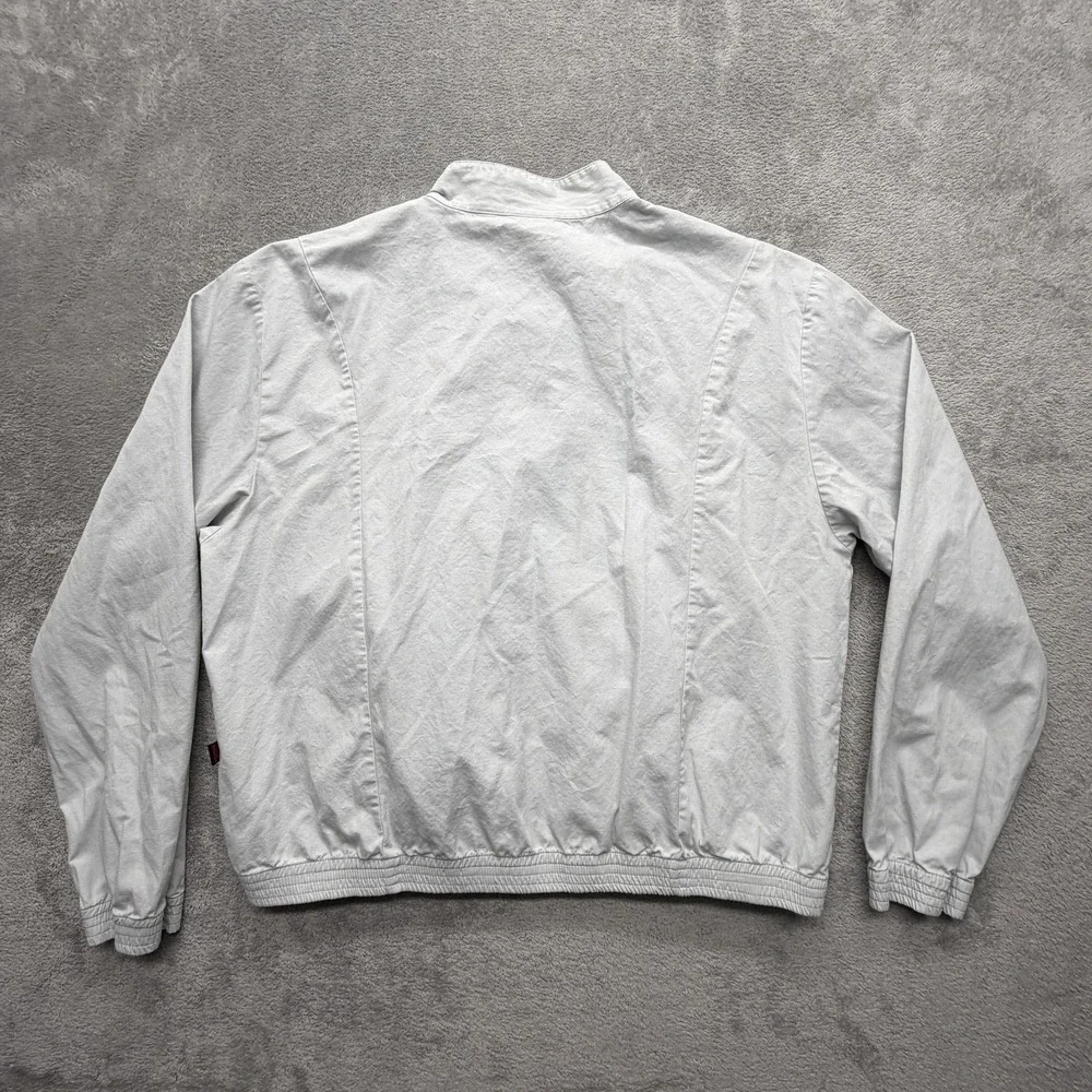 Quiksilver Jacket Mens 2XL Gray Bomber Collared Lined Stranger Things‎ Logo